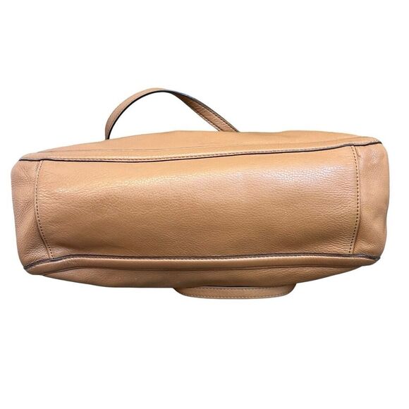 Tory Burch Amanda Tan Camel Leather Easy Tote Shoulder Bag Tote - Picture 12 of 16